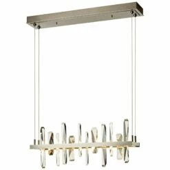 Solitude 25 1/2"W Platinum LED Kitchen Island Light Pendant -Lighting Sales Shop solitude 25 and one half inchw platinum led kitchen island light pendant 20y46views2