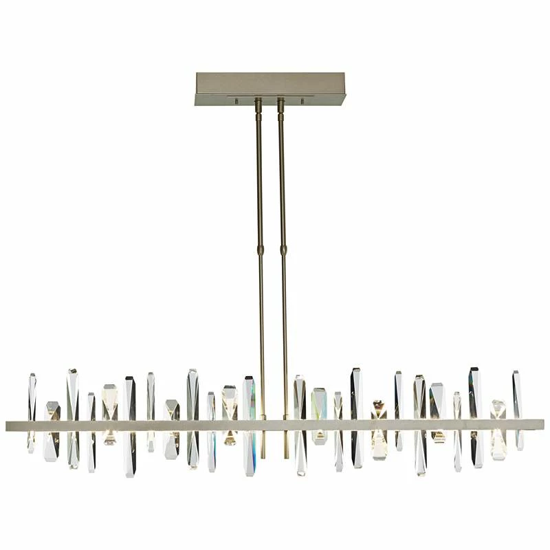 Solitude Large 52"W Gold LED Kitchen Island Light Pendant 4 Solitude Large 52"W Gold LED Kitchen Island Light Pendant - Image 2