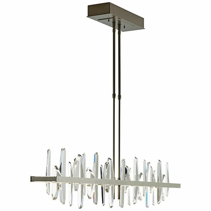 Solitude Large 52"W Gold LED Kitchen Island Light Pendant 5 Solitude Large 52"W Gold LED Kitchen Island Light Pendant - Image 3