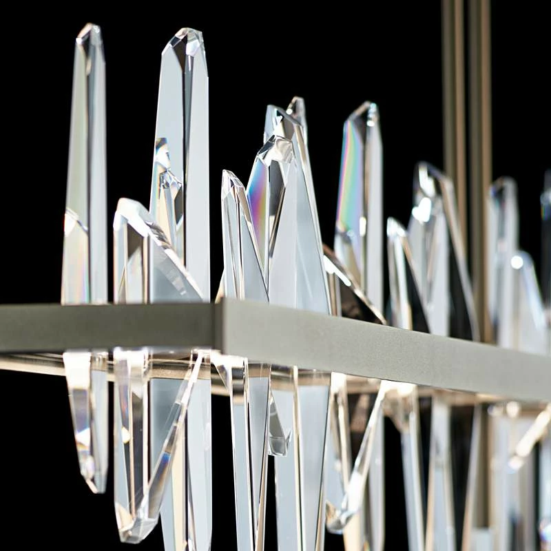 Solitude Large 52"W Gold LED Kitchen Island Light Pendant 7 Solitude Large 52"W Gold LED Kitchen Island Light Pendant - Image 5