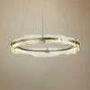 Solstice 35 3/4" Wide Soft Gold And Glass LED Pendant Light -Lighting Sales Shop solstice 35 and three quarter inch wide soft gold and glass led pendant light 20y91cropped