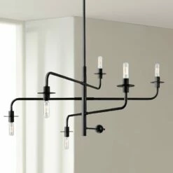 Sonneman Atelier 40 1/4" Wide Satin Black Chandelier