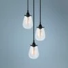 Sonneman Chelsea 12" Wide Satin Black Multi Light Pendant