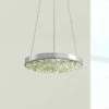 Sonneman Dazzle 12" Wide Fused Glass Chrome LED Mini Pendant