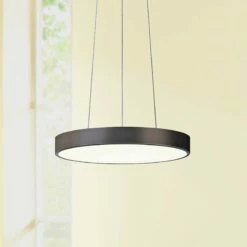 Sonneman Pi 16" Wide Black Bronze Modern LED Pendant Light