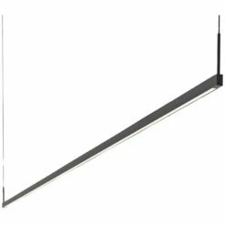 Sonneman Thin-Line 96" Wide Black 2-Sided LED Island Pendant