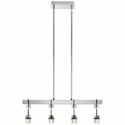 ELAN Sorno 32"W Polished Nickel LED Kitchen Island Light Pendant -Lighting Sales Shop sorno 32 inchw polished nickel led kitchen island light pendant 69e70views1