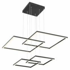 Squared 30 1/4" Wide Black LED Pendant Light -Lighting Sales Shop squared 30 and one quarter inch wide black led pendant light 69y93views2