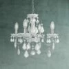 St. Francis 17" Wide Chrome And Crystal 4-Light Chandelier -Lighting Sales Shop st francis 17 inch wide chrome and crystal 4 light chandelier 66d03cropped