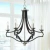 Stiffel Alanna 25 1/4" Black And Polished Nickel 6-Light Chandelier 1 Stiffel Alanna 25 1/4" Black And Polished Nickel 6-Light Chandelier -Lighting Sales Shop stiffel alanna 25 and one quarter inch black and polished nickel 6 light chandelier 93v25cropped