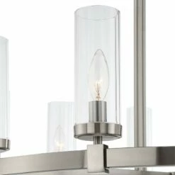 Stiffel Aron 36" Nickel 12-Light Wagon Wheel Ring Chandelier -Lighting Sales Shop stiffel aron 36 inch nickel 12 light wagon wheel ring chandelier 88h35views2