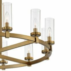 Stiffel Aron 36" Wide Brass 12-Light Wagon Wheel Chandelier -Lighting Sales Shop stiffel aron 36 inch wide brass 12 light wagon wheel chandelier 88h33views1