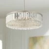 Stiffel Ella 20 1/4" Wide Brushed Nickel Crystal 5-Light Pendant -Lighting Sales Shop stiffel ella 20 and one quarter inch wide brushed nickel crystal 5 light pendant 545k0cropped