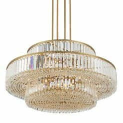 Stiffel Ella 32 1/2" Soft Gold And Crystal 16-Light Three-Tier Pendant 13 Stiffel Ella 32 1/2" Soft Gold And Crystal 16-Light Three-Tier Pendant -Lighting Sales Shop stiffel ella 32 and one half inch soft gold and crystal 16 light three tier pendant 033f0views3