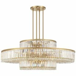Stiffel Ella 39 3/4" Wide Soft Gold Clear Crystal Pendant -Lighting Sales Shop stiffel ella 39 and three quarter inch wide soft gold clear crystal pendant 657k0views3