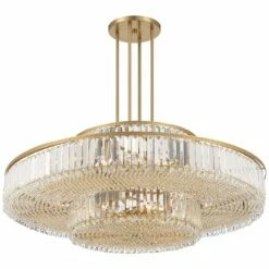 Stiffel Ella 39 3/4" Wide Soft Gold Clear Crystal Pendant -Lighting Sales Shop stiffel ella 39 and three quarter inch wide soft gold clear crystal pendant 657k0views5