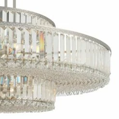 Stiffel Ella 39 3/4"Wide Brushed Nickel Clear Crystal 22-Light Pendant 11 Stiffel Ella 39 3/4"Wide Brushed Nickel Clear Crystal 22-Light Pendant -Lighting Sales Shop stiffel ella 39 and three quarter inchwide brushed nickel clear crystal 22 light pendant 656k0views1