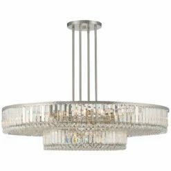 Stiffel Ella 40 1/4" Wide Brushed Nickel Clear Crystal Pendant Light -Lighting Sales Shop stiffel ella 40 and one quarter inch wide brushed nickel clear crystal pendant light 658k0views3