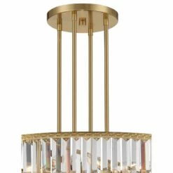 Stiffel Ella 40 1/4" Wide Soft Gold Clear Crystal Pendant -Lighting Sales Shop stiffel ella 40 and one quarter inch wide soft gold clear crystal pendant 659k0views2