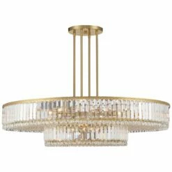 Stiffel Ella 40 1/4" Wide Soft Gold Clear Crystal Pendant -Lighting Sales Shop stiffel ella 40 and one quarter inch wide soft gold clear crystal pendant 659k0views3