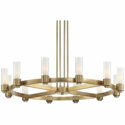 Lighting Sales Shop -Lighting Sales Shop stiffel ennis 48 inch wide antique brass 12 light ring chandelier 95r56
