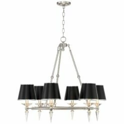 Stiffel Manhattan 30"W Brushed Nickel And Black 6-Light Chandelier 14 Stiffel Manhattan 30"W Brushed Nickel And Black 6-Light Chandelier -Lighting Sales Shop stiffel manhattan 30 inchw brushed nickel and black 6 light chandelier 78w97views4