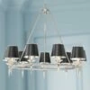 Stiffel Manhattan 37 1/2"W Brushed Nickel And Black 9-Light Chandelier -Lighting Sales Shop stiffel manhattan 37 and one half inchw brushed nickel and black 9 light chandelier 78x06cropped