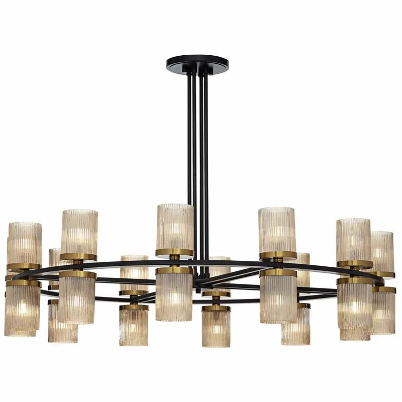 Stiffel Palais 48" Wide Champagne Glass 24-Light Chandelier 5 Stiffel Palais 48" Wide Champagne Glass 24-Light Chandelier - Image 3