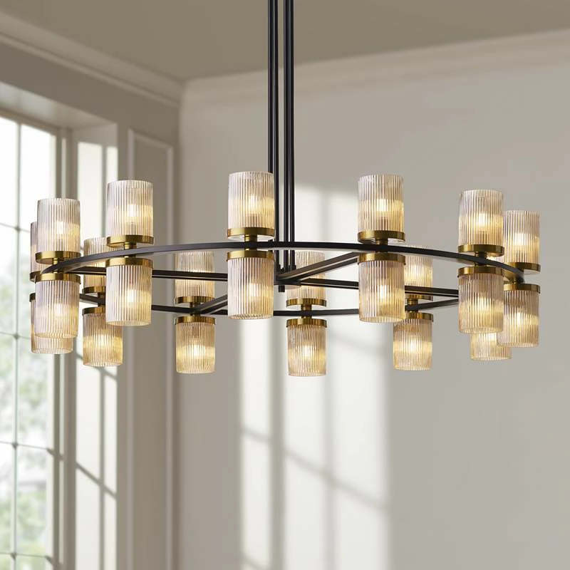 Stiffel Palais 48" Wide Champagne Glass 24-Light Chandelier 4 Stiffel Palais 48" Wide Champagne Glass 24-Light Chandelier - Image 2