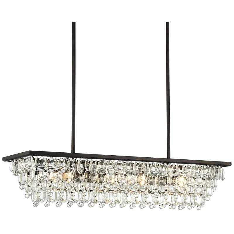 Stiffel Petranilla 40" Wide Crystal Island Pendant Light 5 Stiffel Petranilla 40" Wide Crystal Island Pendant Light - Image 3