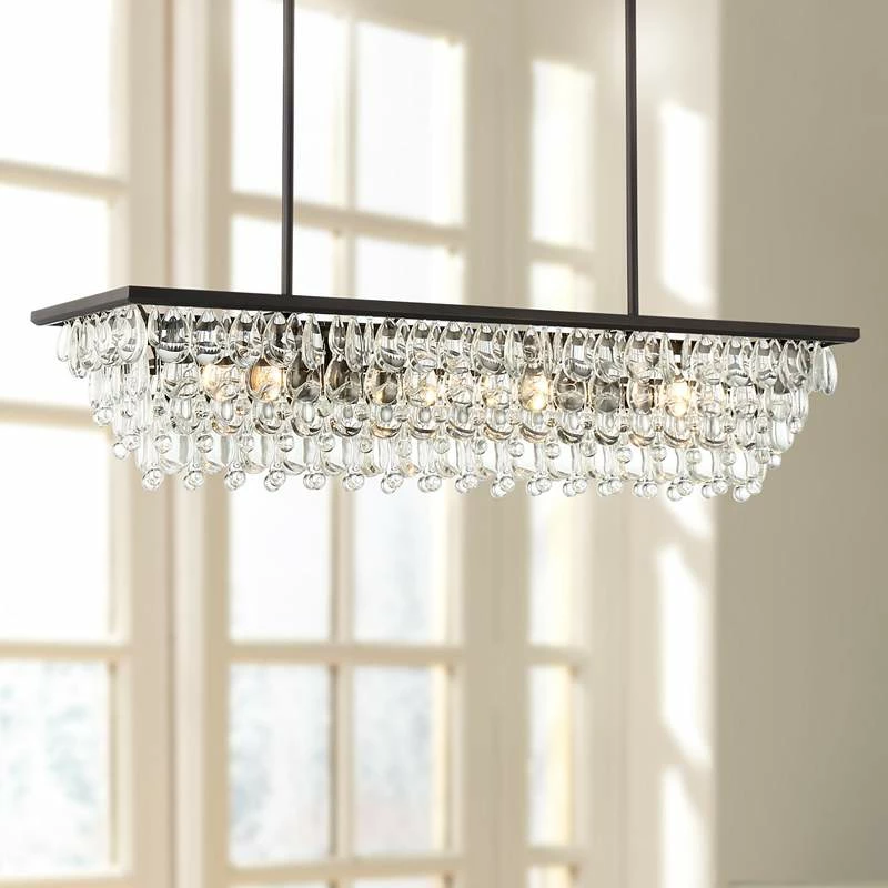 Stiffel Petranilla 40" Wide Crystal Island Pendant Light 4 Stiffel Petranilla 40" Wide Crystal Island Pendant Light - Image 2