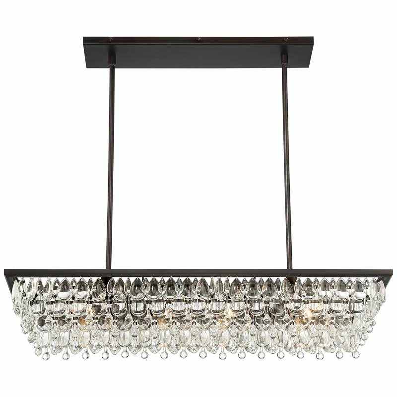 Stiffel Petranilla 40" Wide Crystal Island Pendant Light 8 Stiffel Petranilla 40" Wide Crystal Island Pendant Light - Image 6