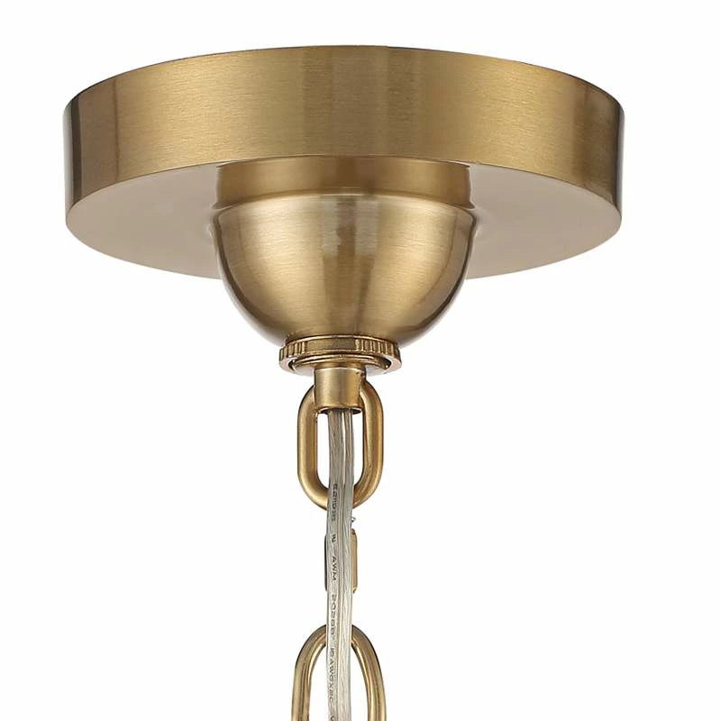 Stiffel Rainey 32 3/4" Wide Brass And Crystal Shaded Luxury Chandelier 8 Stiffel Rainey 32 3/4" Wide Brass And Crystal Shaded Luxury Chandelier - Image 6