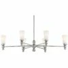 Stiffel Talon 46 1/2" Wide Brushed Nickel 6-Light Chandelier