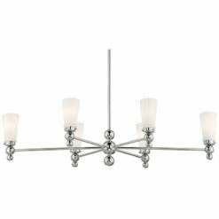 Stiffel Talon 46 1/2" Wide Brushed Nickel 6-Light Chandelier