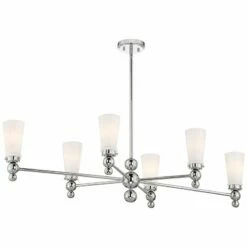Stiffel Talon 46 1/2" Wide Brushed Nickel 6-Light Chandelier -Lighting Sales Shop stiffel talon 46 and one half inch wide brushed nickel 6 light chandelier 86t63views3