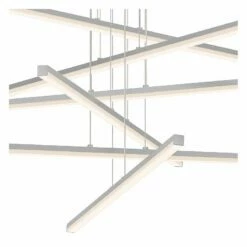 Stix 39 1/2" Wide Satin Aluminum 6-Arm LED Pendant Light -Lighting Sales Shop stix 39 and one half inch wide satin aluminum 6 arm led pendant light 41j59views1