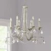 Strand 28" Wide Silver Leaf 6-Light Chandelier -Lighting Sales Shop strand 28 inch wide silver leaf 6 light chandelier 9h382cropped