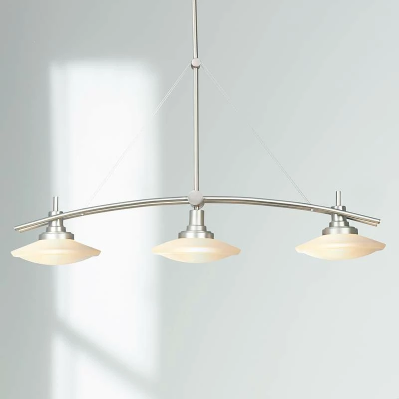 Structures Nickel 37 1/2" Wide 3-Light Island Chandelier 4 Structures Nickel 37 1/2" Wide 3-Light Island Chandelier - Image 2