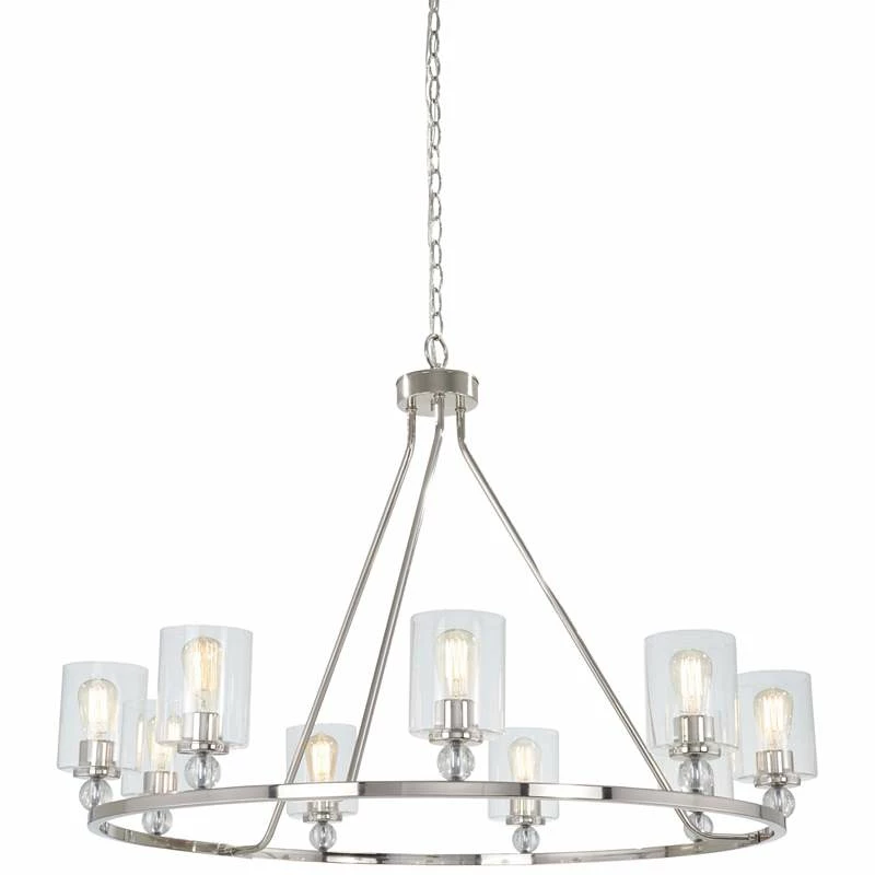 Studio 5 45" Wide Polished Nickel 9-Light Chandelier 4 Studio 5 45" Wide Polished Nickel 9-Light Chandelier - Image 2