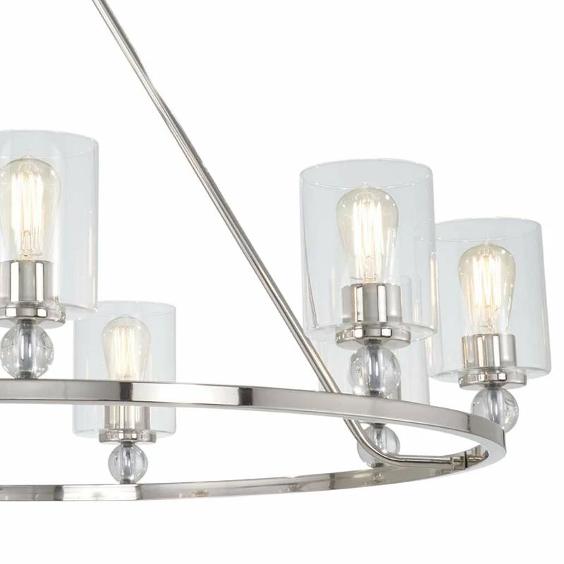 Studio 5 45" Wide Polished Nickel 9-Light Chandelier 5 Studio 5 45" Wide Polished Nickel 9-Light Chandelier - Image 3