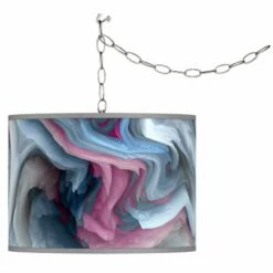 Swag Style Europa Giclee Shade Plug-In Chandelier -Lighting Sales Shop swag style europa giclee shade plug in chandelier 55f34