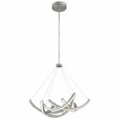 Swing Time 30" Wide Brushed Silver LED Chandelier -Lighting Sales Shop swing time 30 inch wide brushed silver led chandelier 35e17views1