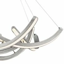 Swing Time 30" Wide Brushed Silver LED Chandelier -Lighting Sales Shop swing time 30 inch wide brushed silver led chandelier 35e17views2