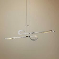 Switchback 49 3/4"W Steel LED Kitchen Island Light Pendant