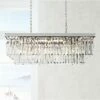 Sydney 40"W Nickel And Crystal Kitchen Island Light Pendant -Lighting Sales Shop sydney 40 inchw nickel and crystal kitchen island light pendant 57y96cropped