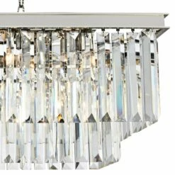 Sydney 40"W Nickel And Crystal Kitchen Island Light Pendant 7 Sydney 40"W Nickel And Crystal Kitchen Island Light Pendant -Lighting Sales Shop sydney 40 inchw nickel and crystal kitchen island light pendant 57y96views1