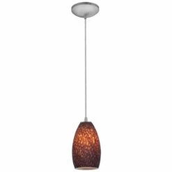 Sydney Collection Brushed Steel - Brown Stone Mini Pendant -Lighting Sales Shop sydney collection brushed steel brown stone mini pendant 1c438views1