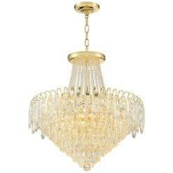 Talia 22 1/4" Wide Gold And Crystal 13-Light Chandelier 14 Talia 22 1/4" Wide Gold And Crystal 13-Light Chandelier -Lighting Sales Shop talia 22 and one quarter inch wide gold and crystal 13 light chandelier 78t20views4