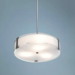 Tara Brushed Steel Semiflush Or Pendant Light
